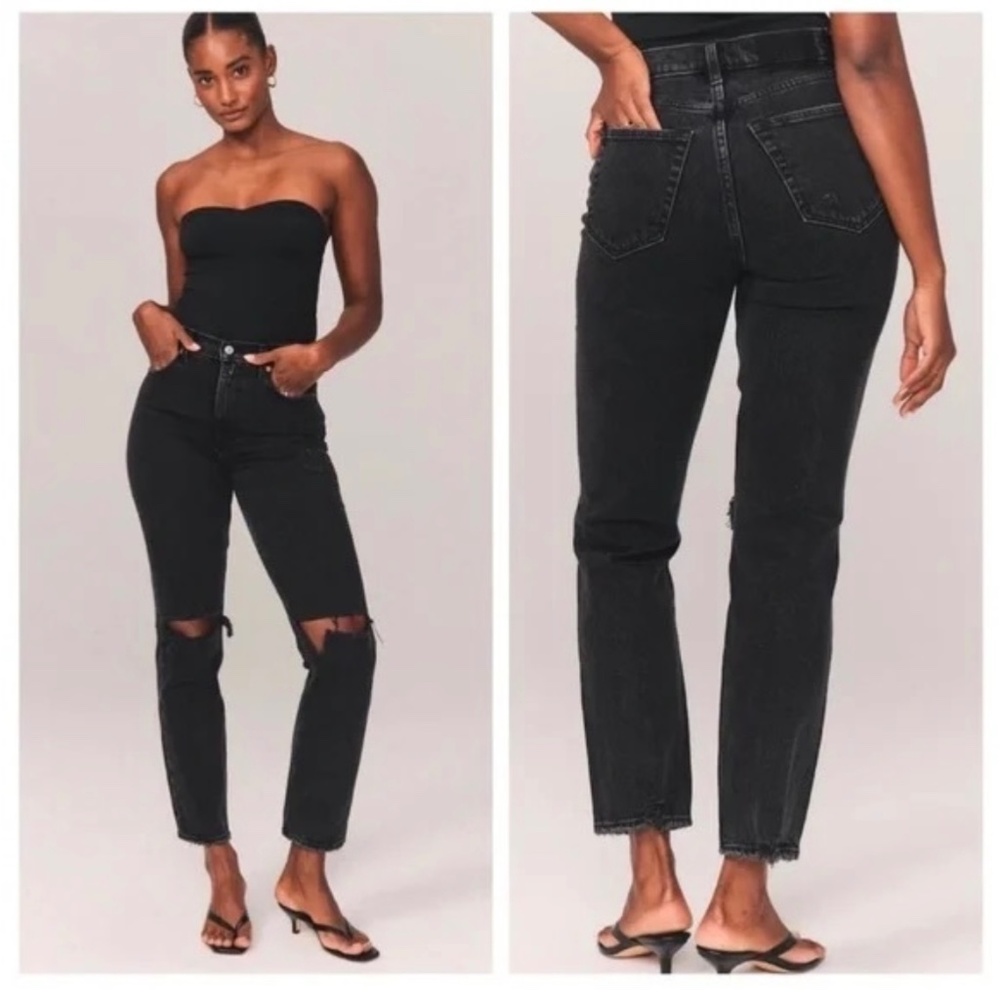 Abercrombie Ultra High Rise 90s Straight Jean